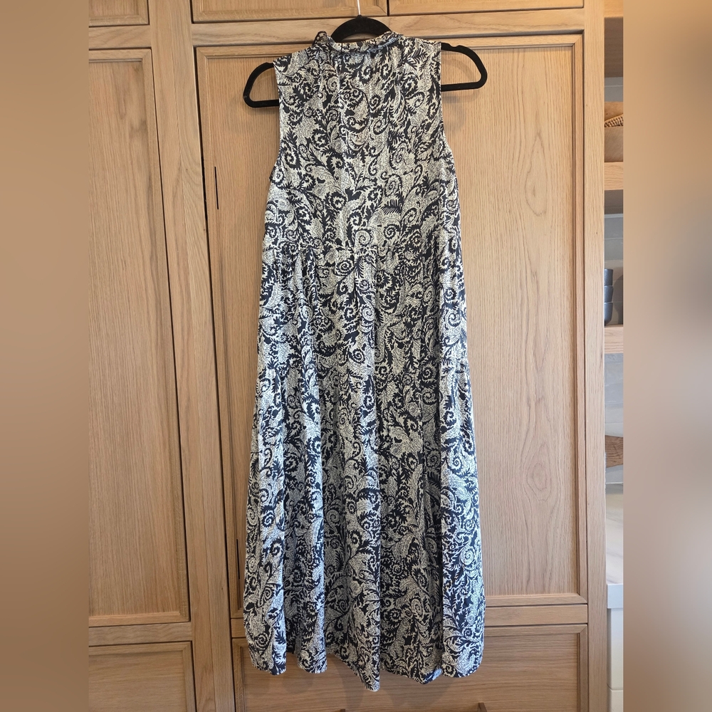 Maeve Mayra By Anthropologie Tiered‎ Floral Paisley Midi Bohemian Dress Maxi - Picture 9 of 13